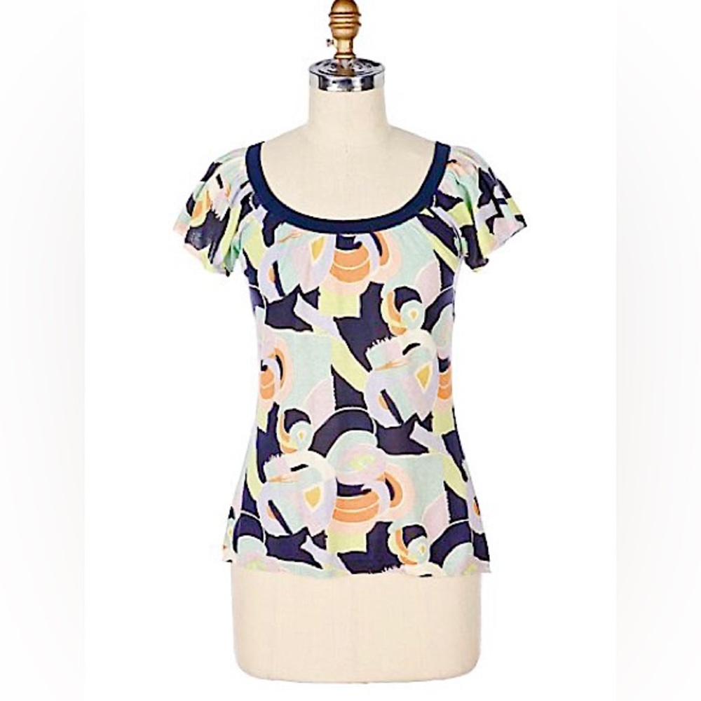 Anthropologie Guinevere Mosaic Top